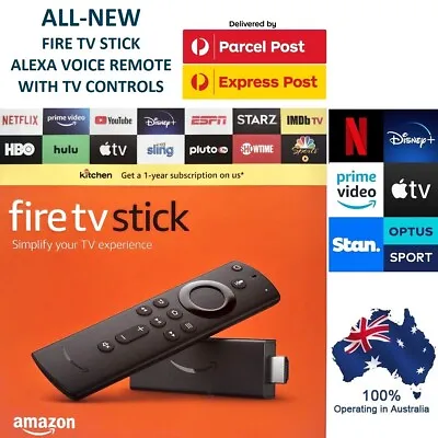 $65 • Buy LATEST All-new Amazon Fire TV Stick 3rd Gen Streamer For Netflix Stan Disney
