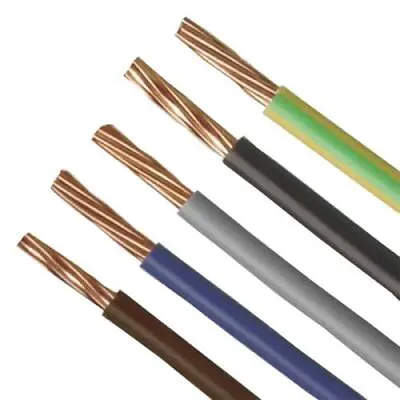 Single Core Conduit Cable Wire 6491B  1.5mm 2.5mm 4mm 6mm - 1M To 100M • £3.95