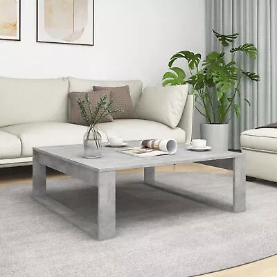 Coffee Table Concrete Grey 100x100x35  Chipboard F1B4 • £81.17