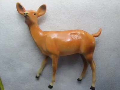 Vintage Hard Plastic Deer 6 Inches Made In Hong Kong • $4.85