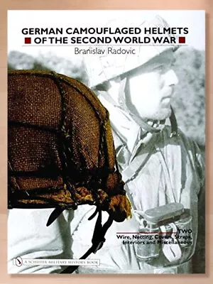 German Camouflaged Helmets Of WWII: Wire Netting Covers Straps Interiors... • $131.41