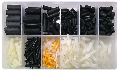 385 Piece Large Carburetor Vacuum Tee Cap & Connector Assortment Kit - 12 Sizes • $47.95