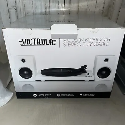 Victrola Modern Bluetooth Stereo Turntable ITUT420 White Rare - New In Box • $100