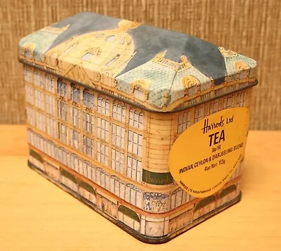 Scarce Vintage Harrods Tea Tin Box Shaped Based On The Harrods Department Store • $17.50