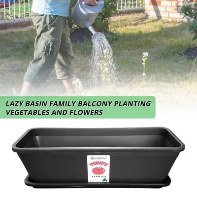 $23.59 • Buy 5pcs Rectangular Planter Box Raised Garden Bed Plant Pots Flower Plastic Basket/