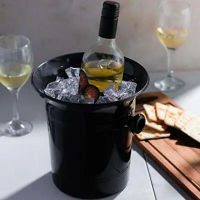 Acrylic Wine & Champagne Bucket Black - Acrylic Ice Bucket Wine Chiller • £7.99