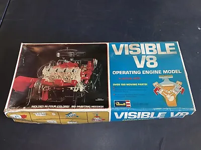 $49.99 • Buy Vintage Revell Visible V8 Operating Engine 1/4 Size Model Kit H-902
