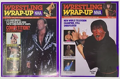 Vintage 1989 Wrestling Wrap-Up NWA WCW SET OF 2 - Vol 1 - No. 6 & 7 GREAT SET!! • $80