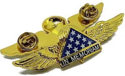 Usmc Us Navy Marine Corps Parachute Jump Wing Gold Plated In Memoriam Pin Badge • $19.99