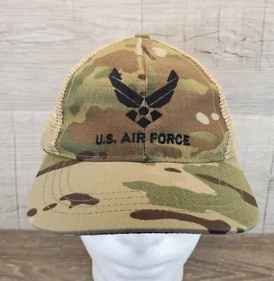 Vintage US Air Force Camouflage Hat Strapback Cap Made In USA  Free Shipping  • $14.95