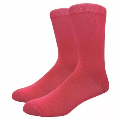 Men's Solid Color Cotton Dress Assorted Plain Dress Socks Multi-Colors & Lot • $29.99