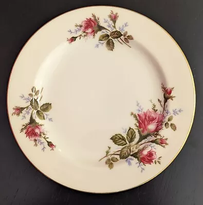 Vintage Aladdin Moss Rose Fine China Japan 7 5/8  Salad Plate Gold Rim • $5.29