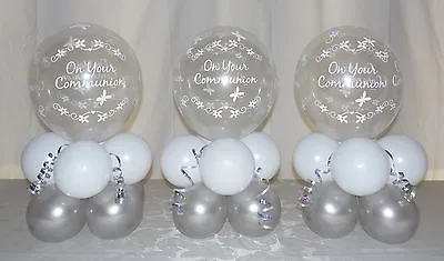 3 Table  - Holy Communion  -  Party  - Balloon Display - Table Centrepiece • £11.99