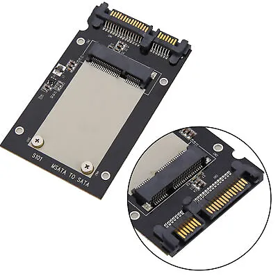 Metal MSATA SSD To 2.5  SATA Enclosure Converter Adapter Card SSD Case Tool US • $10.98