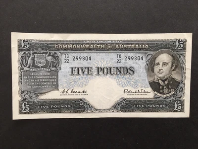 $45.67 • Buy 5 Pounds Coombs/Wilson 1961, GVF/EF Grade, Nice  Banknote