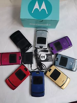 98% New Unlocked Motorola RAZR V3 Razor 2G Cell Phone 8 Colors SmartPhone • $28