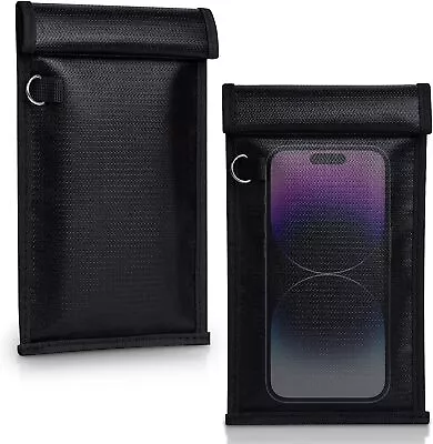 2 Pack Faraday Bags For Phones And Car Key Signal Blocking Pouch Cell Signal • $33