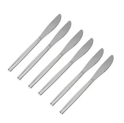 4 X Stainless Steel Cutlery Dining Room Dinner Table Knives Brand New • £3.99