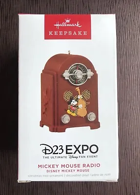 New! Hallmark Disney D23 Expo 2022 Exclusive Ornament Mickey Mouse Radio LE 900 • $39.78