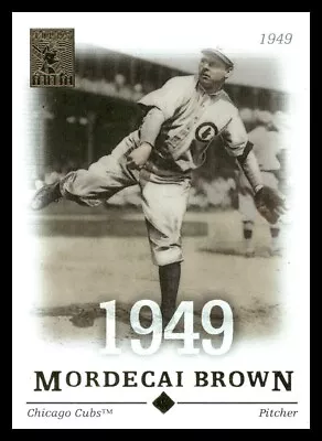 2004 Topps Tribute Mordecai Brown #38 • $2.99