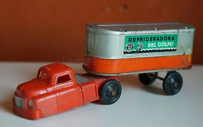 Mexican Vintage PLASTIMARX Toy Plastic / Tin Refrigeradora Del Golfo Truck 1960s • $150