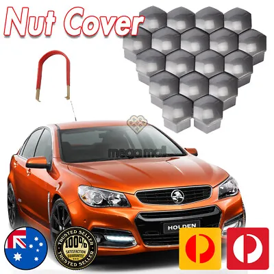 20 Wheel Nut Bolt Cover Caps For HOLDEN VE VF COMMODORE Calais HSV SS Ute Grey • $48.99