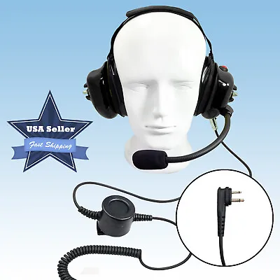 Two-Way Radio Behind The Head Noise Canceling Headset For Motorola Mag One BPR40 • $94