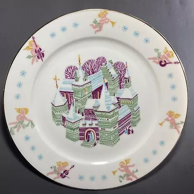 H&C Selb Heinrich Bavaria Germany Vintage Angels And Cathedral Christmas Plate • $27