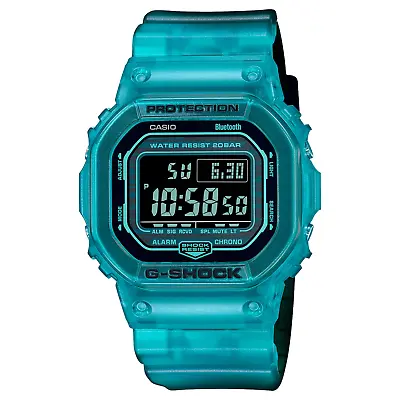 New Casio G-Shock Bluetooth Digital Transparent Resin Strap Watch DWB5600G-2 • $94.90