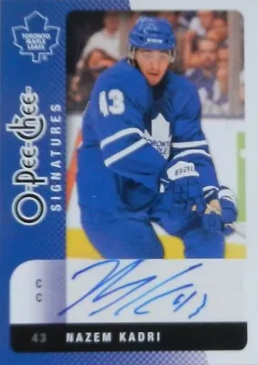 10-11 Opc Signatures Rookie Nazem Kadri Toronto Maple Leafs Autograph Auto • $25.76