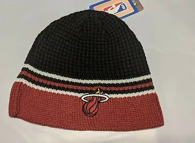 Miami Heat Knit Beanie Toque Skull Cap Winter Hat NEW NBA - Waffle • $12.55