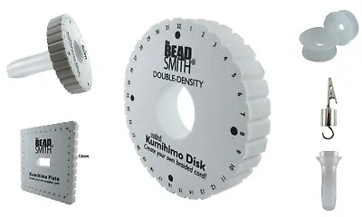 BeadSmith KUMIHIMO Foam Braiding Disk Plate Macrame Loom * Bobbins * Kumi Weight • $3.99