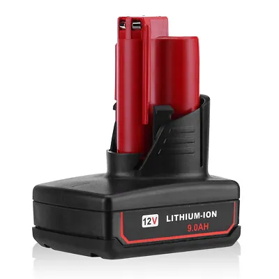 9.0AH For Milwaukee M12 12 Volt 9.0 Extended Capacity Battery 48-11-2460 2490 • $16.99