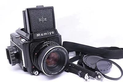 [ Exc+5 ] MAMIYA M645 Waist Level Finder W/ Sekor C 80mm F/2.8 Lens #30205 • $479