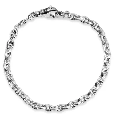 Men's Link 14k Gold (18gram) Or Platinum (28gram) 5mm Bracelet 8.5  • $1438.38