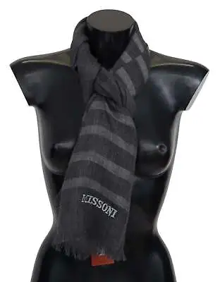 Missoni Elegant Unisex Wool Scarf With Logo Embroidery • $272