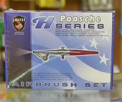 Paasche H-3AS Airbrush Set (Single Action External Mix Siphon Feed) • $71.99