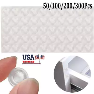 50~300Pcs Drawer Rubber Bumpers Pads Clear Cabinet Door Dots Self Adhesive Feet • $5.57