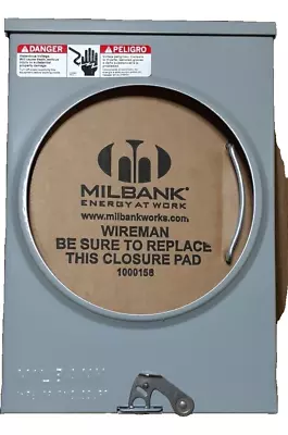 Milbank - Meter Box Socket Ringless -125a 4t-rl-ou / U7487-rl-tg-kk-blg 125 Amp • $69.47