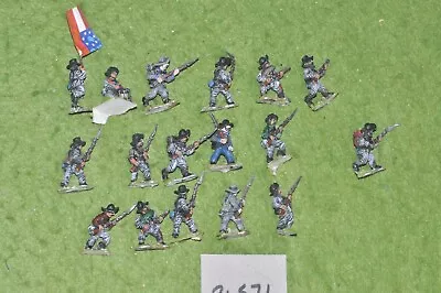 25mm ACW / Confederate - Regt 20 Figs - Inf (94571) • £50