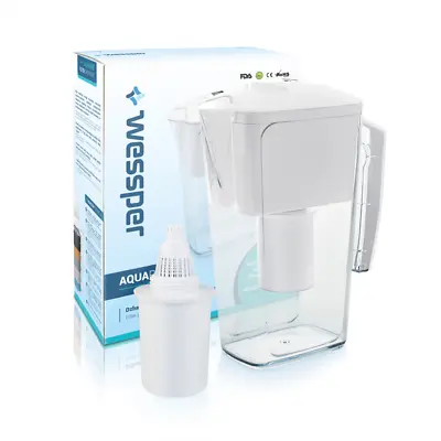 £23.90 • Buy Alkaline Water Filter Jug Pitcher With Lid Wessper And 1 Water Filter 2.5l White
