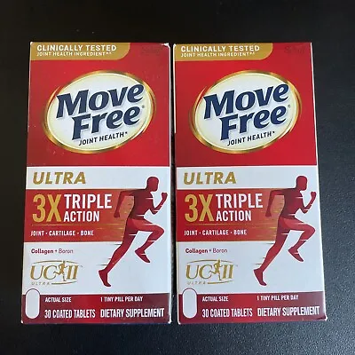 2x Schiff ASA-106 Move Free Ultra Triple Action Joint Supplements 30ct Exp 03/26 • $32.99