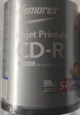 Memorex Inkjet Printable CD-R 700MB 80min 100PK New Sealed • £26.99