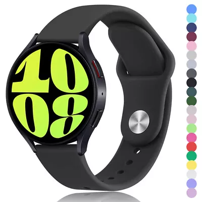 Silicone Watch Band For Samsung Galaxy Watch 6 4 40/44mm Classic 5Pro 3 Active 2 • $13.69