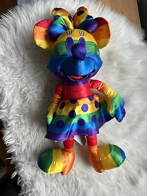 Disney Rainbow Pride Minnie Mouse Plush Soft Toy • £11.50