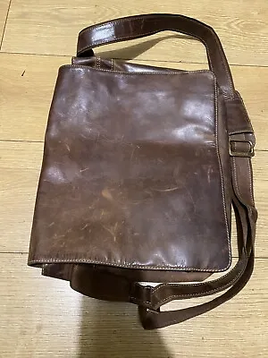 Visconti Mens Or Women’s Leather Messenger Laptop Bag Shoulder • £35