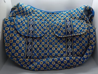 Vera Bradley Riviera Blue Retired Zip Close Hipster Crossbody Purse Bag  • $17.99