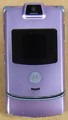 Motorola RAZR V3m - Pink And Silver ( Verizon ) Very Rare Flip Phone • $84.14