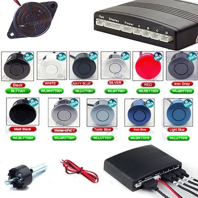 £14.79 • Buy Reversing Parking Sensor 4 Sensors Audio Buzzer Alarm Colors Choice Uk Fast Ship
