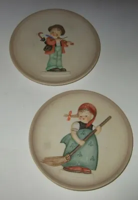 Miniature Hummel Plates Little Music Maker Little Homemaker  • $9.99